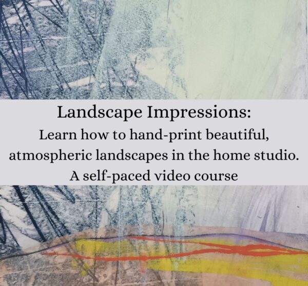 Landscape Impressions, learn how to hand print atmospheric landscapes. An instant access self-paced video course.